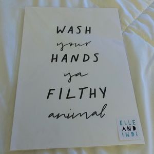 Wall Art - Wash Your Hands BUNDLE!! Two for One! Wall Art - Wash Your Hands BUNDLE!! Two for One!